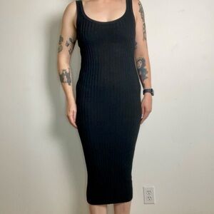Everlane Black Midi Dress (RARE)
